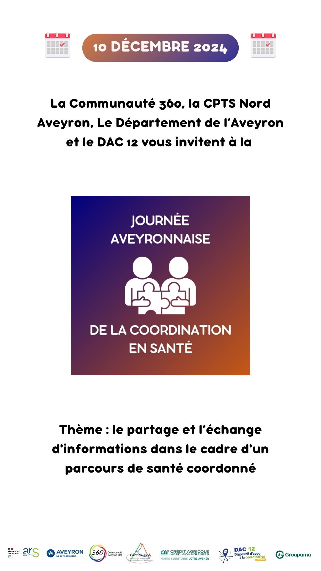 Programme Journée Aveyronnaise de la Coordination en Santé